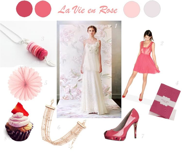 decoration mariage rose